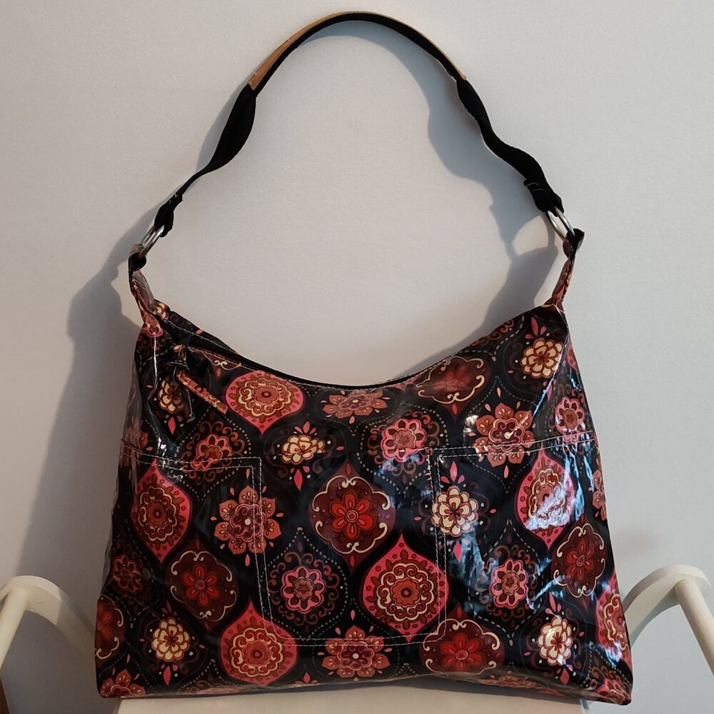 Braciano patterned vinyl tote bag, excellent used condition